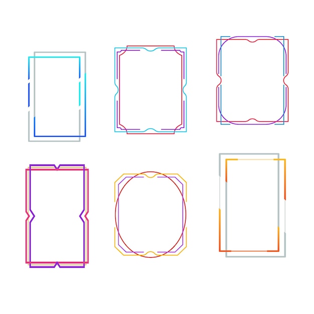 Frames in arabic style