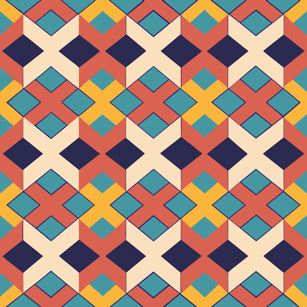 free seamless geometric abstract texture pattern vector illustration wallpaper background