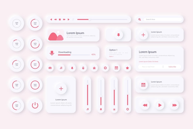 free vector ui kit elements and graphics resources for modern user interface design