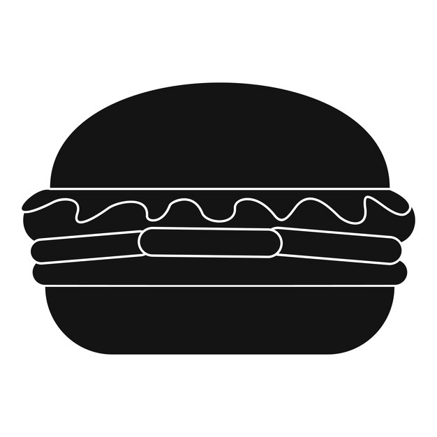 Fresh burger icon Simple illustration of fresh burger vector icon for web design isolated on white background