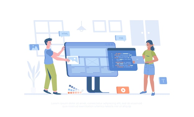 Front end development Website interface front end developer web page design user experience Car