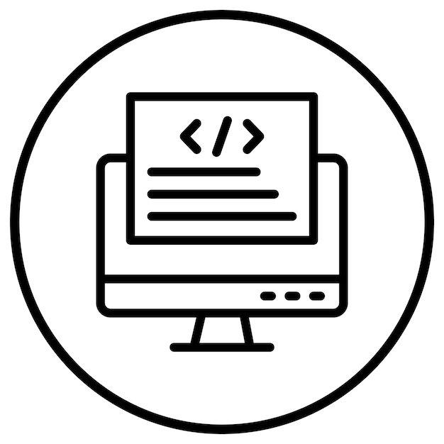 Front end Vector Icon Design Illustration