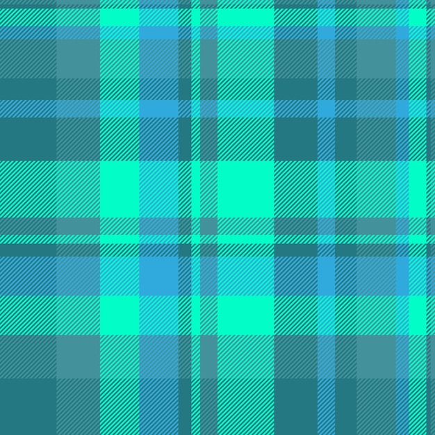 front tartan seamless textile vivid fabric check pattern brazil vector texture plaid background in cyan and bright colors