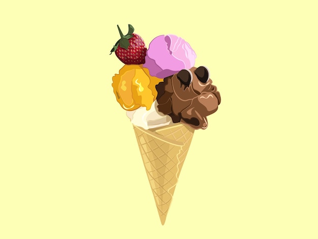 fruit ice cream