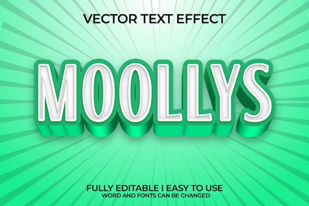Fully Editable 3D Vector Text Effect