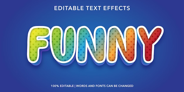 funny editable text effect