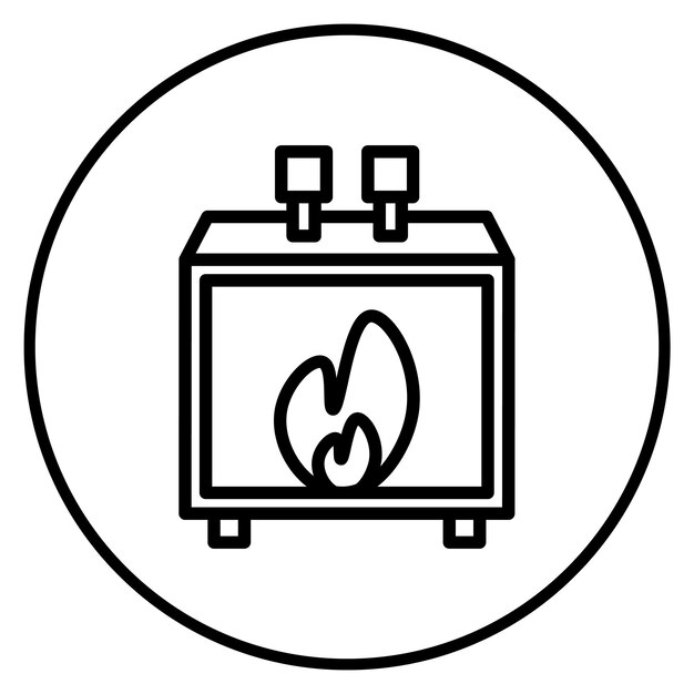 furnace icon vector image can be used for mining and crafting