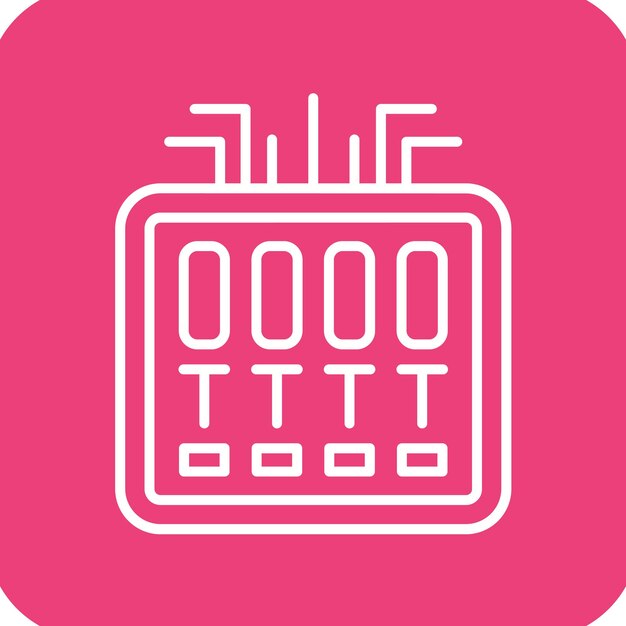 Fuse Box vector icon Can be used for Electrician Tools iconset