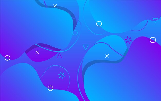 futuristic abstract background with memphis elements