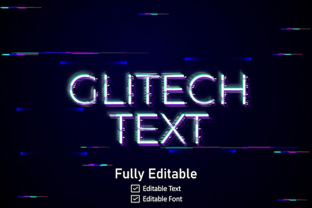 futuristic glitch text effect for video game text for editable cyberpunk glitch text effect