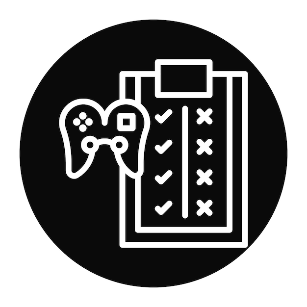 Game Rules icon vector image Can be used for Game Design