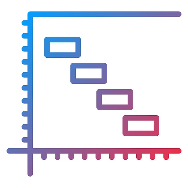 Gantt Chart icon vector image Can be used for Action Plan