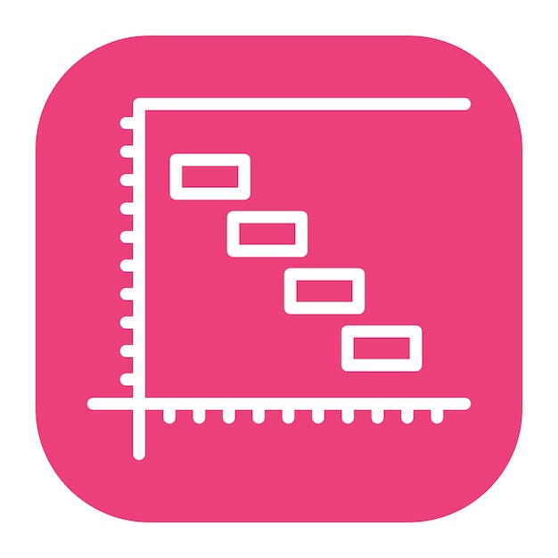 Gantt Chart icon vector image Can be used for Action Plan