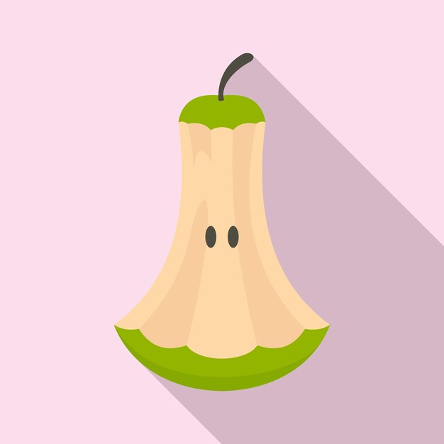 Garbage pear icon Flat illustration of garbage pear vector icon for web design