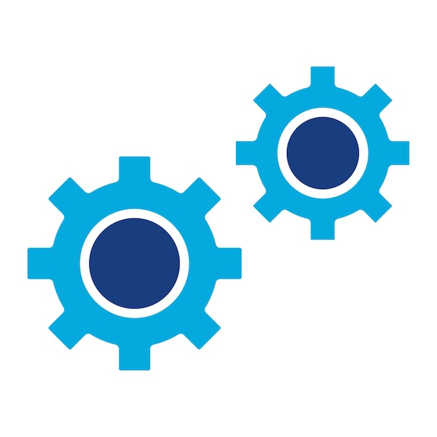 Gear Duotone Illustration