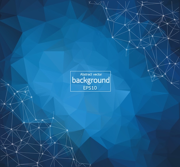 geometric blue light polygonal background 