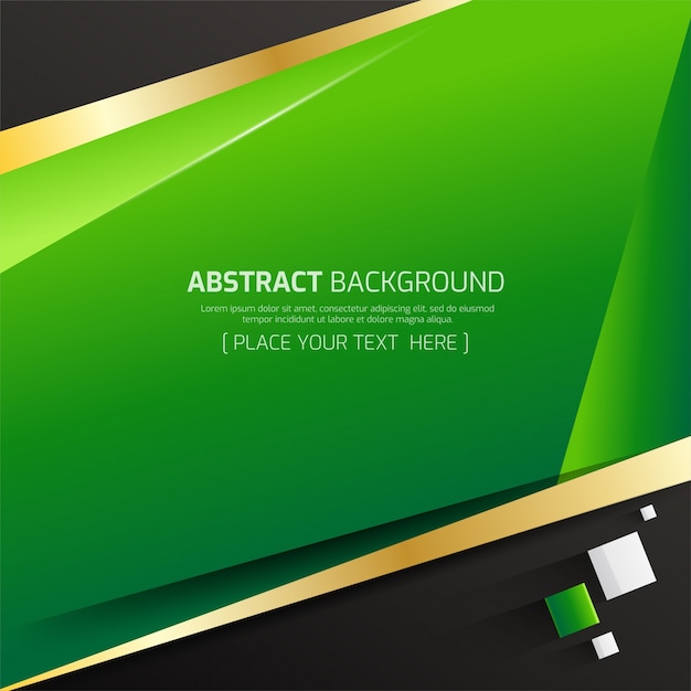 geometric gold green modern abstract background 