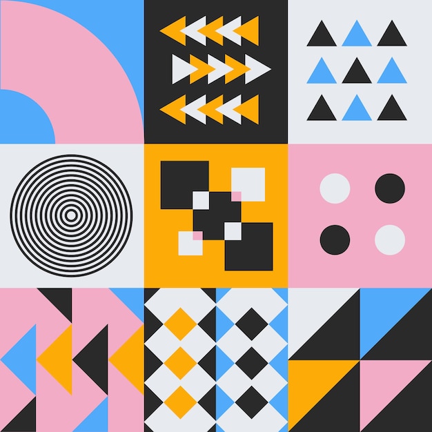 geometric minimal pattern. abstract vector geometrical background.