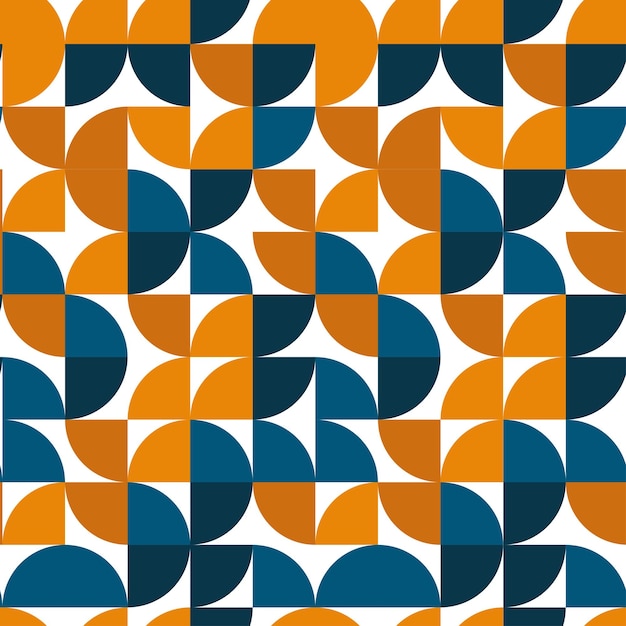 Geometric pattern design yellow and blue shadings