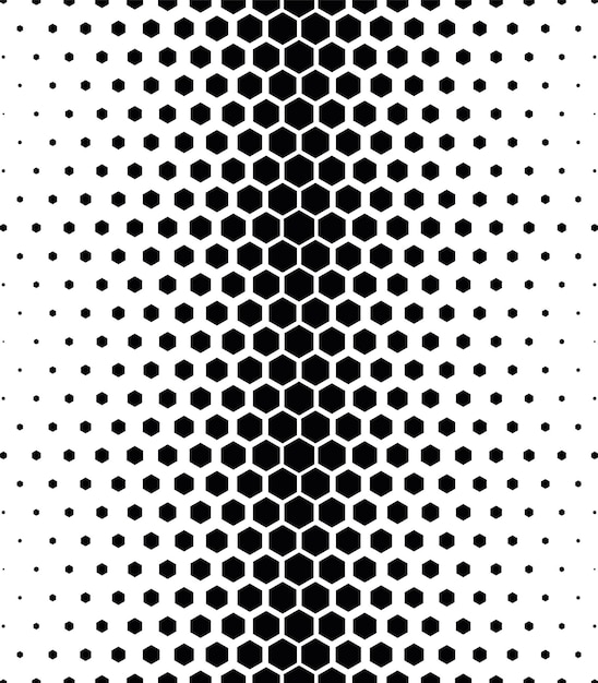 Geometric pattern of black figures on a white backgroundSeamless in one direction