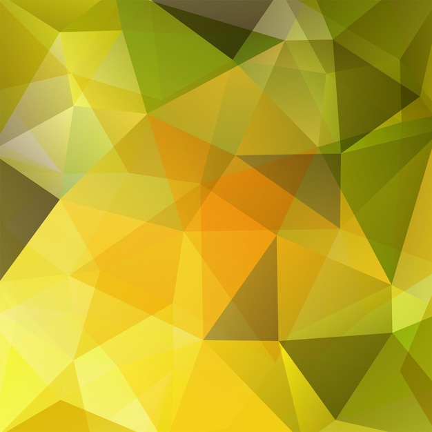geometric pattern polygon triangles vector background in yellow and green tones illustration pattern