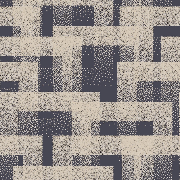 Geometric Stippled Texture Fashion Abstract Seamless Pattern