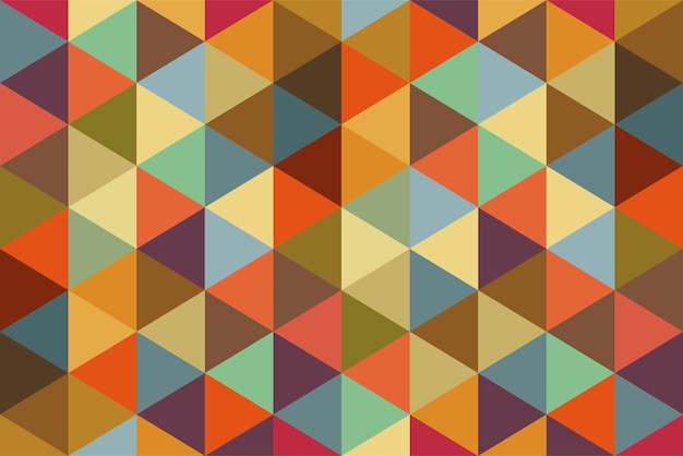 Geometric triangle retro background Mosaic vintage background for poster banner flyer card