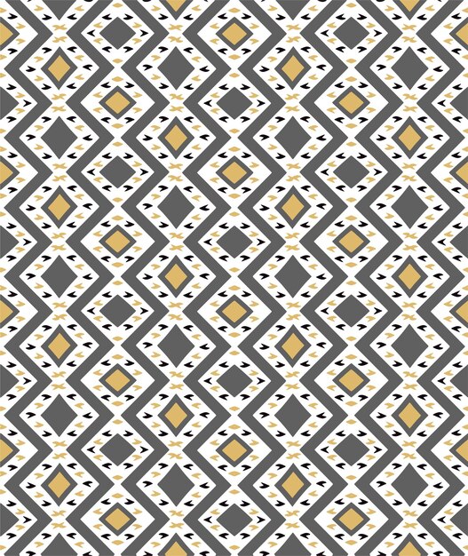 Geometrical ornaments repeat pattern design textile print Hand drawn vector art
