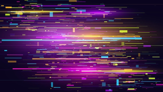 Glitch error effect Digital background Vector illustration