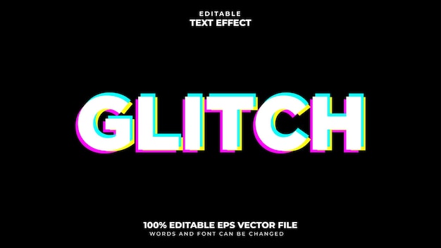 Glitch textový efekt