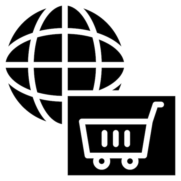 Global Market icon vector image Can be used for Data Science