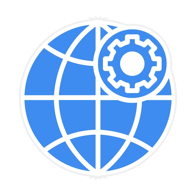 global marketing icon vector image can be used for product management