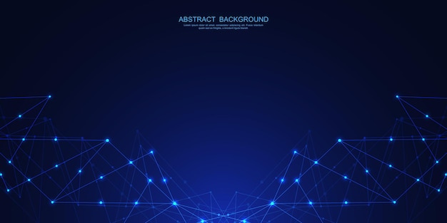 Global network connection digital technology and communication concept