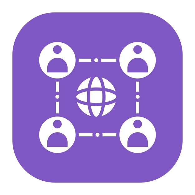 Global Network Vector Illustration