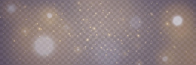 Glowing glare from the camera and light On a transparent background
