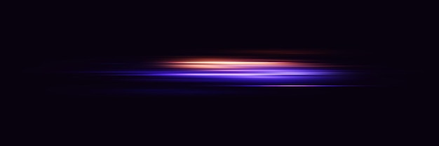 Glowing speed effect Abstract rays of movement and speed