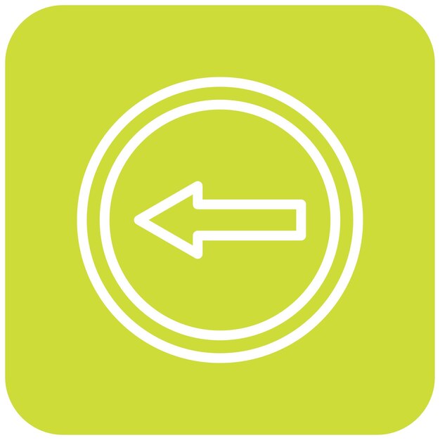 Go left Vector Icon Design Illustration