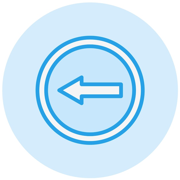 Go left Vector Icon Design Illustration