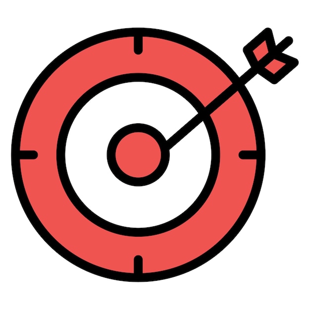 Goal icon vector image Can be used for Archery