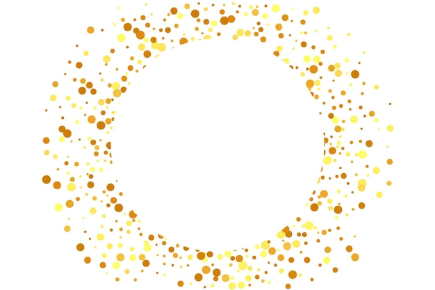 gold confetti on red. isolated golden dust particles. vector round bokeh. abstract iridescent background. fluid birthday card. random bridal backdrop. foil border. geometric anniversary backdrop.