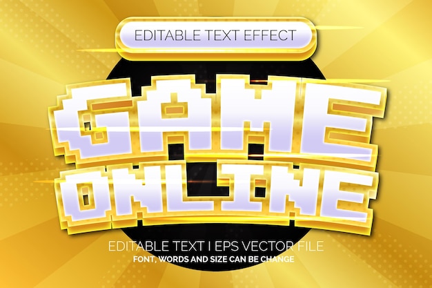 golden game online style text effects