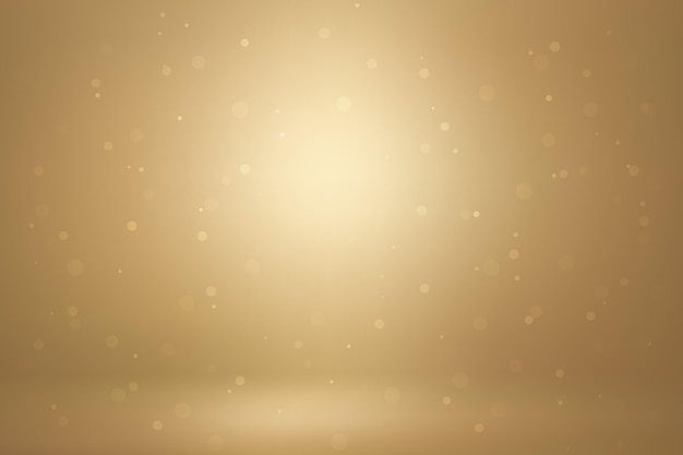 Golden glow background with center light and bokeh sparkles
