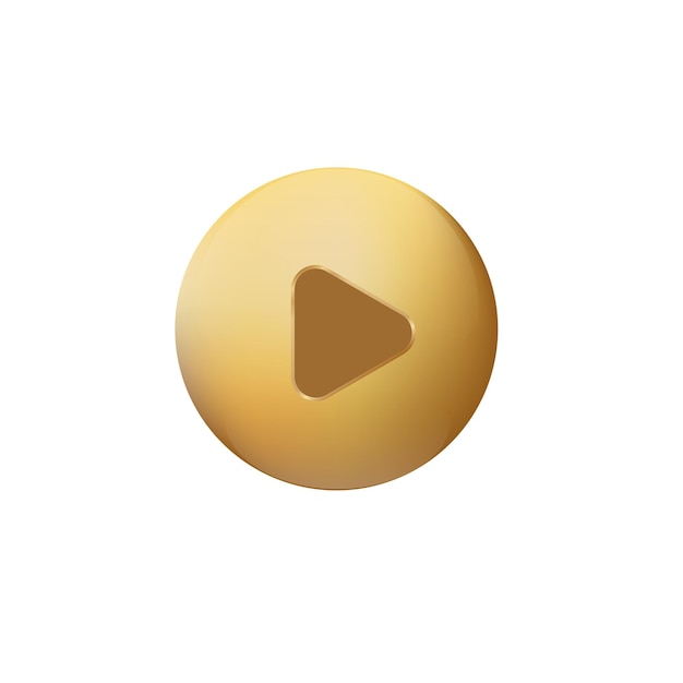 golden play d button gold square play button