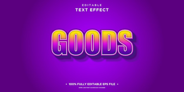 GOODS Text Effect