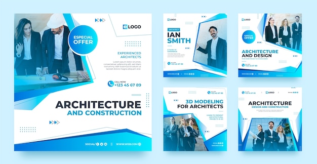 gradient architecture development instagram posts