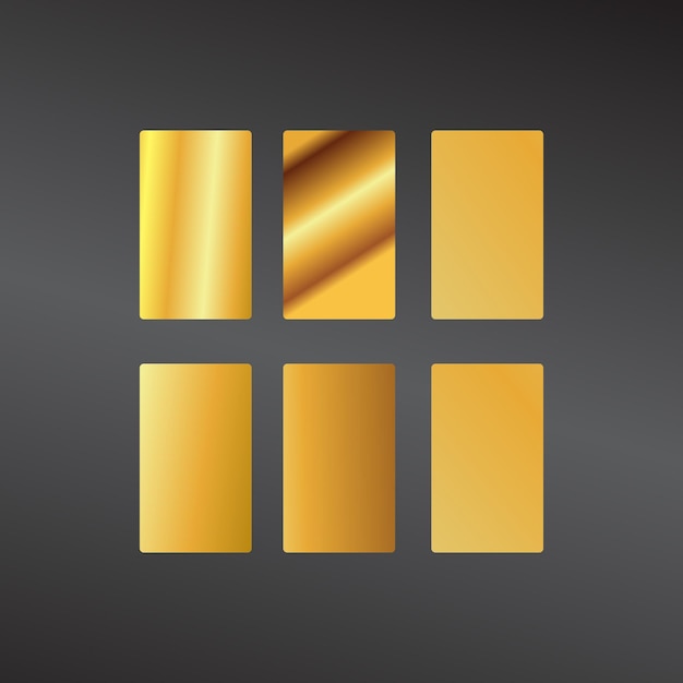 gradient color palette with vector elements