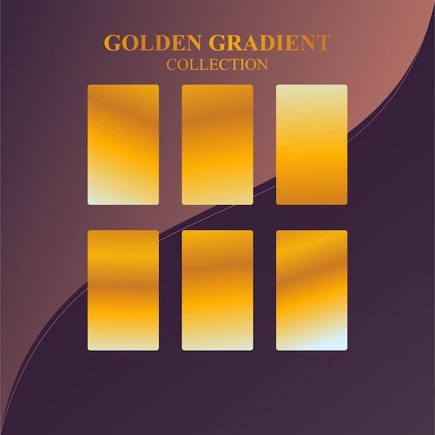 gradient color palette with vector elements