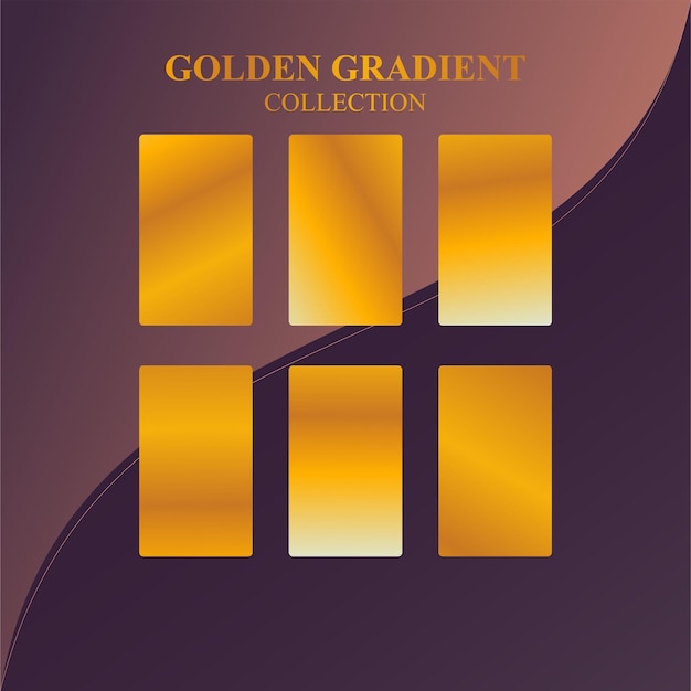 gradient color palette with vector elements