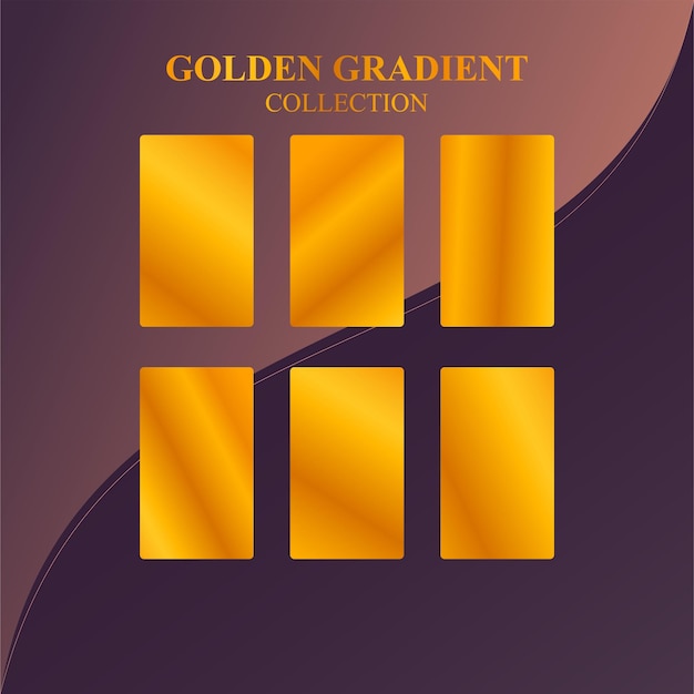gradient color palette with vector elements