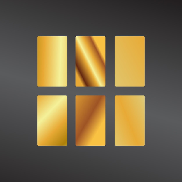 gradient color palette with vector elements
